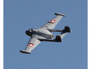 Freewing DH-112 Venom V2 Swiss Silver 90mm 9 Blade EDF Jet IR PNP Version